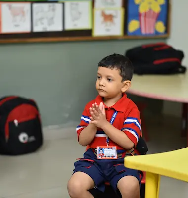 Junior wing classroom at GD Goenka CBSE school in North Kolkata Dakshineswar