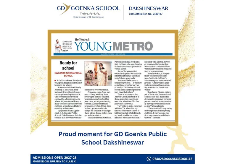 A Proud Moment for GD Goenka Public School, Dakshineswar!