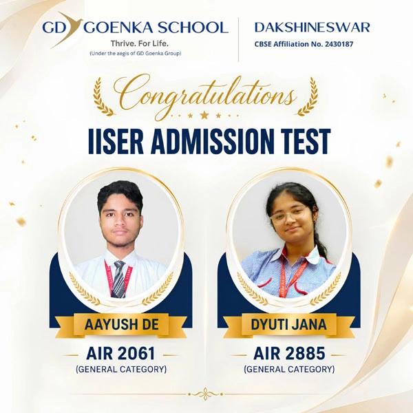 Proud Moment: Outstanding Success in the IISER Admission Test