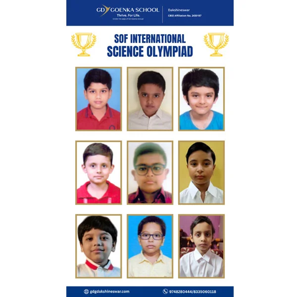 International Science Olympiad topper from GD Goenka CBSE school in North Kolkata