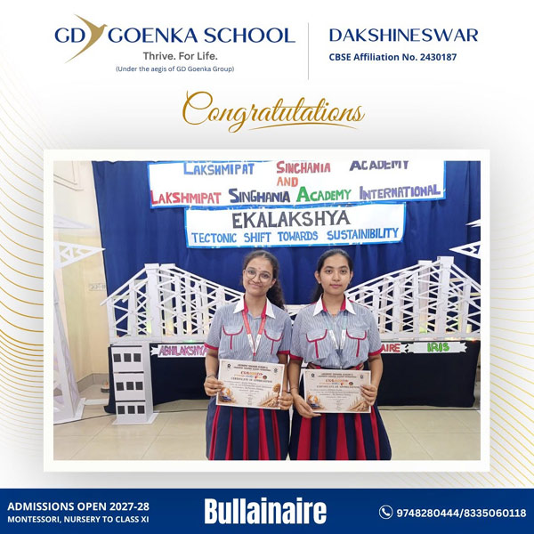 GD Goenka Dakshineswar Secures 2nd Place at Bullainaire 2026