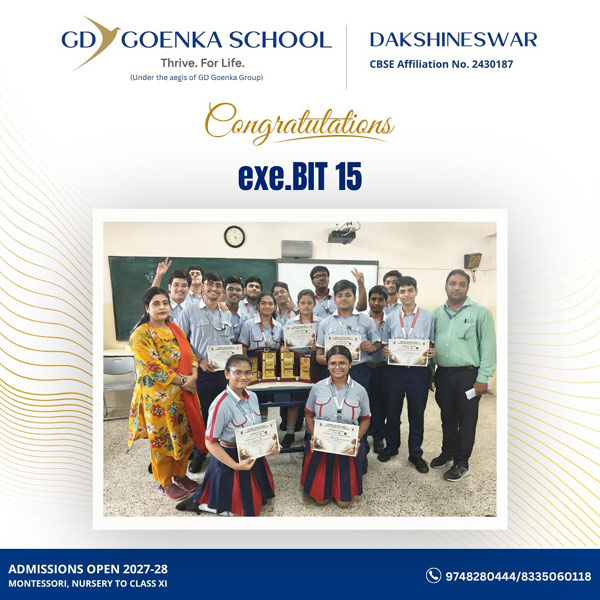 GD Goenka Public School Dakshineswar Shines at exe.BIT 15!