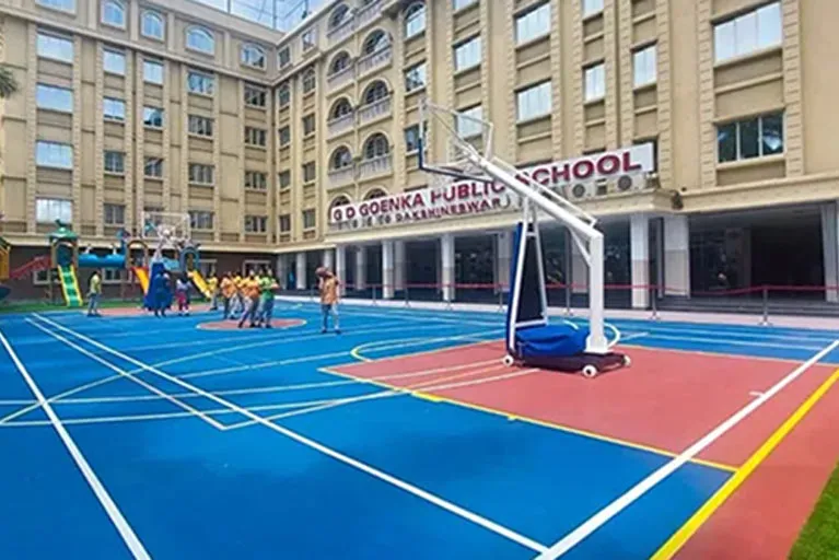 Campus overview of GD Goenka CBSE school in North Kolkata